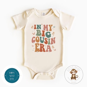 In My Big Cousin Era Retro Baby Onesie® | Cousin Kids Tshirt | Cute Family Cousin Sweatshirt