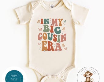 In My Big Cousin Era Retro Baby Onesie® | Cousin Kids Tshirt | Cute Family Cousin Sweatshirt