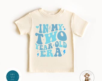 In My Two Year Old Era Blue Baby Onesie® | Fourth Birthday Boys Tshirt |  Birthday Party Shirt