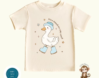 Silly Goose on the Loose Boys Shirt | Cute Duck Baby Onesie® | Cute Storybook Kids Sweatshirt