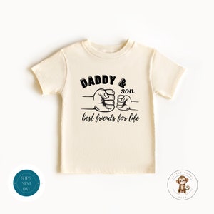 Cache-couche pour bébé Best Friends Daddy Son® shirt fête des pères Body bébé personnalisé Chemises père fils image 3