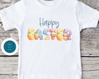 Custom Happy Easter Tshirt | Custom Easter Kids Sweatshirt | Custom Easter Baby Onesie® | Easter Bunny Kid Gift