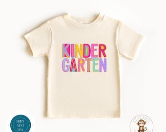 Kindergarten School Books Shirt |  Trendy First Day of Kindergarten | Back to School Shirt | First Day School Photo Shirt