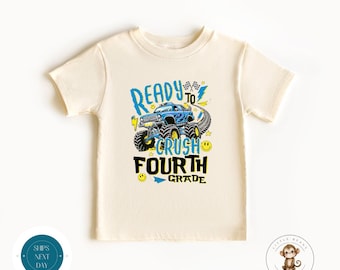 Ready to Crush Fourth Grade School Shirt | Boys First Day of Fourth Grade | First Day School Photo Shirt | Back to School Shirt