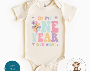 In My One Year Old Era Birthday Baby Onesie® | First Birthday Girl Tshirt | Cute Birthday Party Shirt