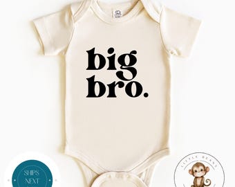Big Bro Retro Baby Onesie® | Big Brother Tshirt | Custom Brother Tshirt | Cute Brother Onesie®