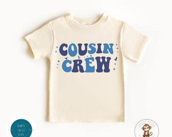 Cousin Crew Blue Retro Kids Tshirt | Boy Cousin Baby Onesie® | Family Cousin Sweatshirt