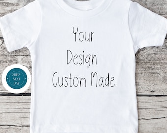 Your Custom Design Toddler Shirt | Custom Baby Shirt | Custom Baby Onesie® | Personalized Onesie® | Baby Shower Gift