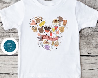 Best Day Ever Kinder-Urlaubsshirt | Themenpark Süßes Shirt | Snacks-Shirt | Familienurlaub-T-Shirt
