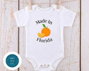 Made in Florida Onesie® | State Baby Onesie® | Cute Baby Shower Gift | Long Distance Baby Gift