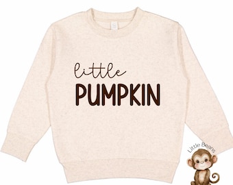 Personalized Little Pumpkin Toddler Sweatshirt | Thanksgiving Outfit
