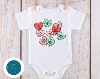 Bible Verses Hearts Baby Onesie® | Christian Catholic Religious Onesie® | Baby Shower Gift