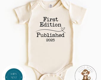 First Edition Baby Onesie® | Cute Annoucement Baby Onesie® | Baby Shower Gift | New Parent Gift