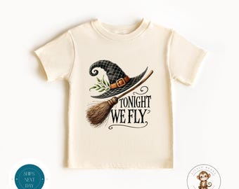 Tonight We Fly Halloween Kids Shirt | Witch Halloween Sweatshirt | Halloween Onesie® | Halloween Party Shirt
