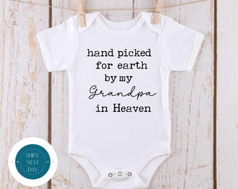 Hand Picked For Earth Grandpa Onesie® | Sweet Baby Onesie® | Baby Shower Gift | Family Onesie®
