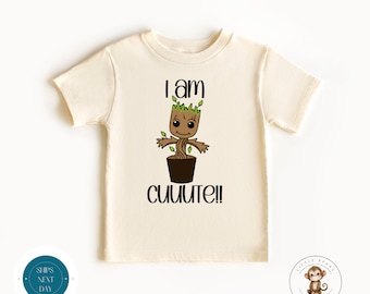 I Am Cuuute Kids Tshirt | Custom Baby Onesie® | Cute Baby Shower Gift | New Parent Gift | Natural Onesie®