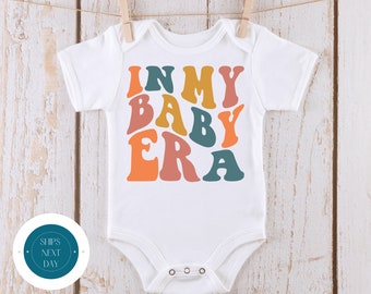 In My Baby Era Retro Baby Onesie® | Kids Tshirt | Custom Baby Bodysuit | Baby Shower Gift