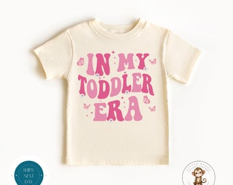 In My Toddler Era Pink Kids Tshirt | Baby Shower | Cute Girly Tshirt