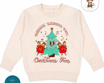 Rocking Around the Christmas Tree Sweatshirt | Custom Holiday Name Kids Tshirt | Natural Baby Christmas Onesie® | Holiday Baby Gift
