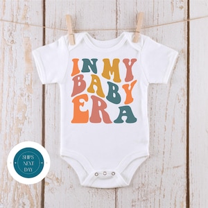 In My Baby Era Retro Baby Onesie® | Kids Tshirt | Custom Baby Bodysuit | Baby Shower Gift