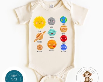 Solar System Planets Cute Baby Onesie® | Funny Baby Onesie® | Baby Shower Gift