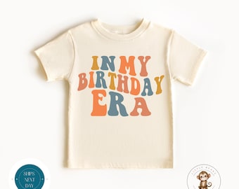 In My Birthday Era Kids Tshirt | Custom Retro Birthday Toddler Tshirt | Cute Kids Gift | Retro Birthday Onesie®