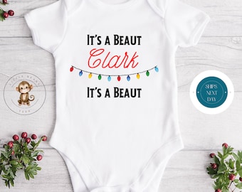 Its A Beaut Clark Holiday Onesie® | Custom Kids Tshirt | Funny Christmas Onesie® | Holiday Baby Gift | Christmas Vacation