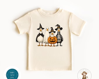 Halloween Kids Shirt: Pumpkin, Ghost, Skeleton - Baby Onesie Available