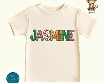 Personalized Fiesta Doodle Name Shirt | Custom Party Themed Name Tshirt | Cute Unisex Toddler Sweatshirt | New Baby Onesie® Gift