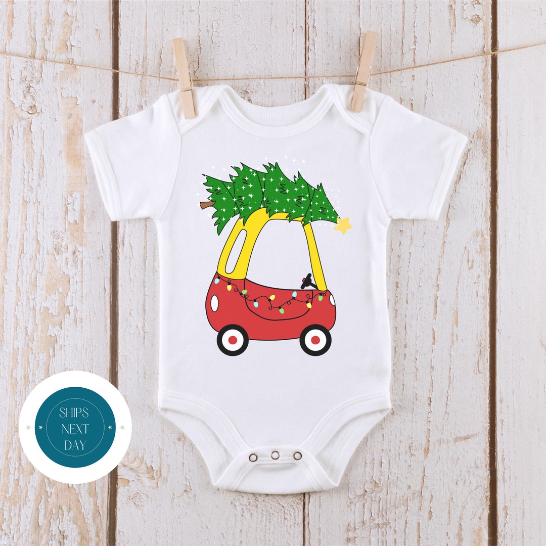 Cozy Coupe Christmas Tree Onesie Custom Kids Tshirt Cute Baby Christmas