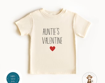 Aunties Valentine Kids Tshirt | Valentine Baby Onesie® | Baby Shower Gift | Valentines Day Tee