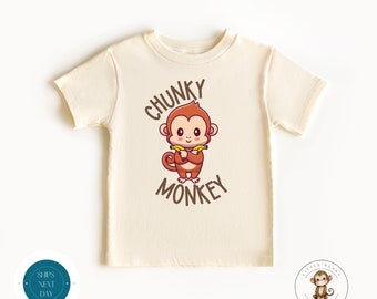 Chunky Monkey Natural Kids Tshirt | Cute Funny Baby Onesie® | New Parent Gift | Baby Shower Gift