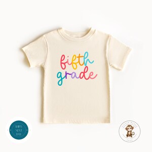 Fifth Grade Pastel School Shirt | First Day of Fifth Grade | First Day School Photo Shirt | Back to School Shirt