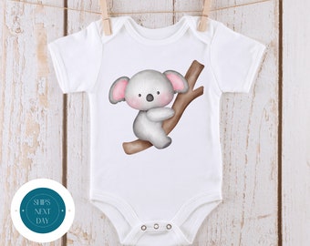 Koala Tree Onesie® | Custom Baby Onesie® | Cute Baby Animal Tshirt