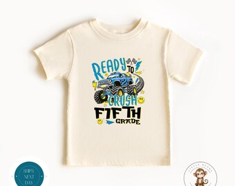 Ready to Crush Fifth Grade School Shirt | Boys First Day of Fifth Grade | First Day School Photo Shirt | Back to School Shirt