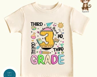 Third Grade Fun Pencil First Day of School Shirt | Unisex 3rd Grade School Shirt | First Day Photos Shirt