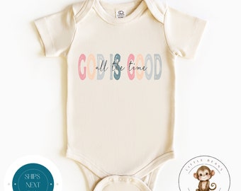 God is Good Baby Onesie® | Christian Catholic Religious Onesie® | Baby Shower Gift
