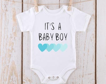 Its a Boy |  Reveal Baby Onesie® | Kids Tshirt | Custom Baby Bodysuit | Gender Announcement