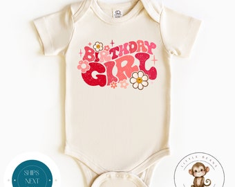 Birthday Girl Boho Pink Shirt | Vintage Birthday Girl Sweatshirt | Cute Birthday Party Shirt