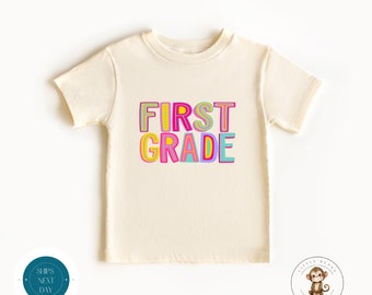 First Grade School Shirt |  Trendy First Day of First Grade | Back to School Shirt | First Day School Photo Shirt