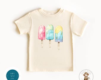 Watercolor Popsicle Kids Tshirt | Summer Kids Shirt  | Vacation Kids Shirt | Cute Baby Onesie® Shower Gift