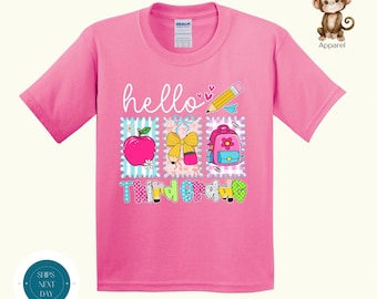 Third Grade Girls Back to School Shirt |  Girly First Day of Third Grade | 3rd Grade First Day School Photo Shirt