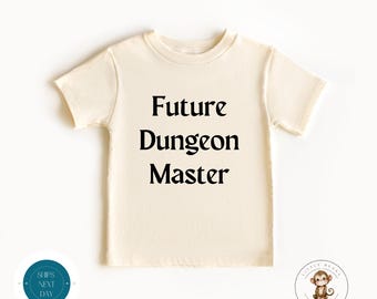 Future Dungeon Master Kids Tshirt | Funny Kids Gaming Shirt | Gamer Tshirt