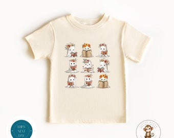 Coquette Ghost Reader Kids Tshirt Sweatshirt | Custom Bookish Halloween Baby Onesie®  | Custom Girly Fall Shirt