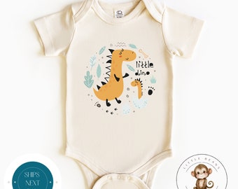 Little Dino Daddy Son Baby Onesie® | Cute Fathers Day Kids Shirt | Baby Shower Gift