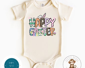 Happy Easter Custom Baby Onesie® | Cute Easter Kids Tshirt | Easter Bunny Present