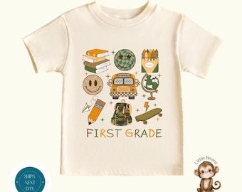 First Grade Camo School Shirt |  Boys First Day of 1st Grade | Back to School Shirt | First Day School Photo Shirt