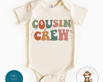 Cousin Crew Retro Baby Onesie® | Boy Girl Cousin Kids Tshirt | Family Cousin Sweatshirt
