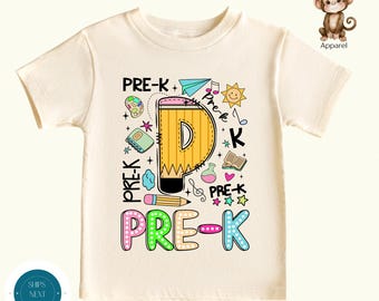 Pre-K Fun Pencil First Day of School Shirt | Unisex Preschool School Shirt | First Day Photos Shirt