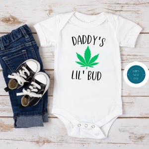 Daddys Little Bud Baby Onesie® | Custom Kids Tshirt | Daddys Little Bud Tee